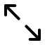 Arrowexpand icon with stroke standard style
