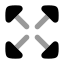 Arrowexpand icon with bulk rounded style