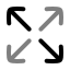 Arrowexpand icon with duotone rounded style