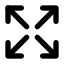 Arrowexpand icon with solid standard style