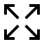 Arrowexpand icon with stroke sharp style