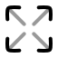 Arrowexpand icon with twotone rounded style