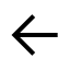 Arrowleft icon with stroke sharp style