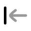 Arrowleft icon with bulk rounded style
