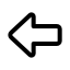 Arrowleftbig icon with stroke standard style
