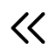 Arrowleftdouble icon with duotone standard style