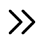 Arrowrightdouble icon with stroke standard style