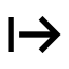 Arrowrightfromline icon with solid sharp style