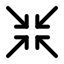 Arrowshrink icon with duotone standard style