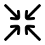 Arrowshrink icon with stroke rounded style