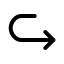 Arrowturnforward icon with stroke standard style
