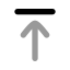 Arrowup icon with bulk rounded style