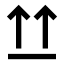 Arrowupfromline icon with solid sharp style