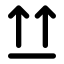 Arrowupfromline icon with solid standard style