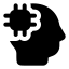 Artificialintelligence icon with solid rounded style