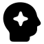 Artificialintelligence icon with solid rounded style