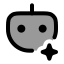 Artificialintelligence icon with duotone rounded style
