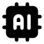 Artificialintelligence icon with solid standard style