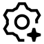 Artificialintelligence icon with stroke sharp style