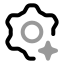 Artificialintelligence icon with twotone rounded style