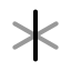 Asterisk icon with twotone rounded style