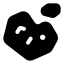 Asteroid icon with solid standard style