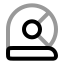 Astronaut icon with twotone rounded style