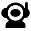 Astronaut icon with solid standard style