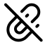 Attachmentoff icon with stroke rounded style