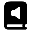 Audiobook icon with solid rounded style