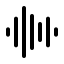 Audiowave icon with duotone standard style