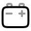 Automotivebattery icon with twotone rounded style