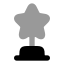 Award icon with bulk rounded style