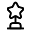 Award icon with stroke rounded style