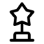 Award icon with stroke standard style