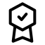 Award icon with stroke standard style