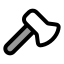 Axe icon with duotone rounded style