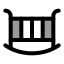 Babybed icon with duotone rounded style