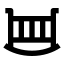 Babybed icon with solid sharp style