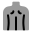 Backmusclebody icon with bulk rounded style