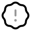 Badgealert icon with twotone rounded style