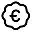 Badgeeuro icon with stroke standard style