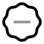 Badgeminus icon with twotone rounded style
