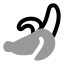 Banana icon with bulk rounded style