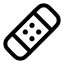 Bandage icon with stroke rounded style