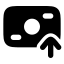 Banknotearrowup icon with solid rounded style