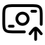 Banknotearrowup icon with stroke rounded style