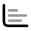 Barcharthorizontal icon with bulk rounded style