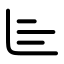 Barcharthorizontal icon with stroke rounded style