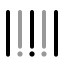 Barcode icon with twotone rounded style